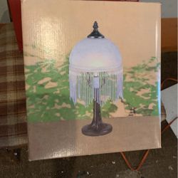 Table Lamp With Glass Shade