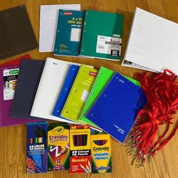 Lot Of New School Supplies