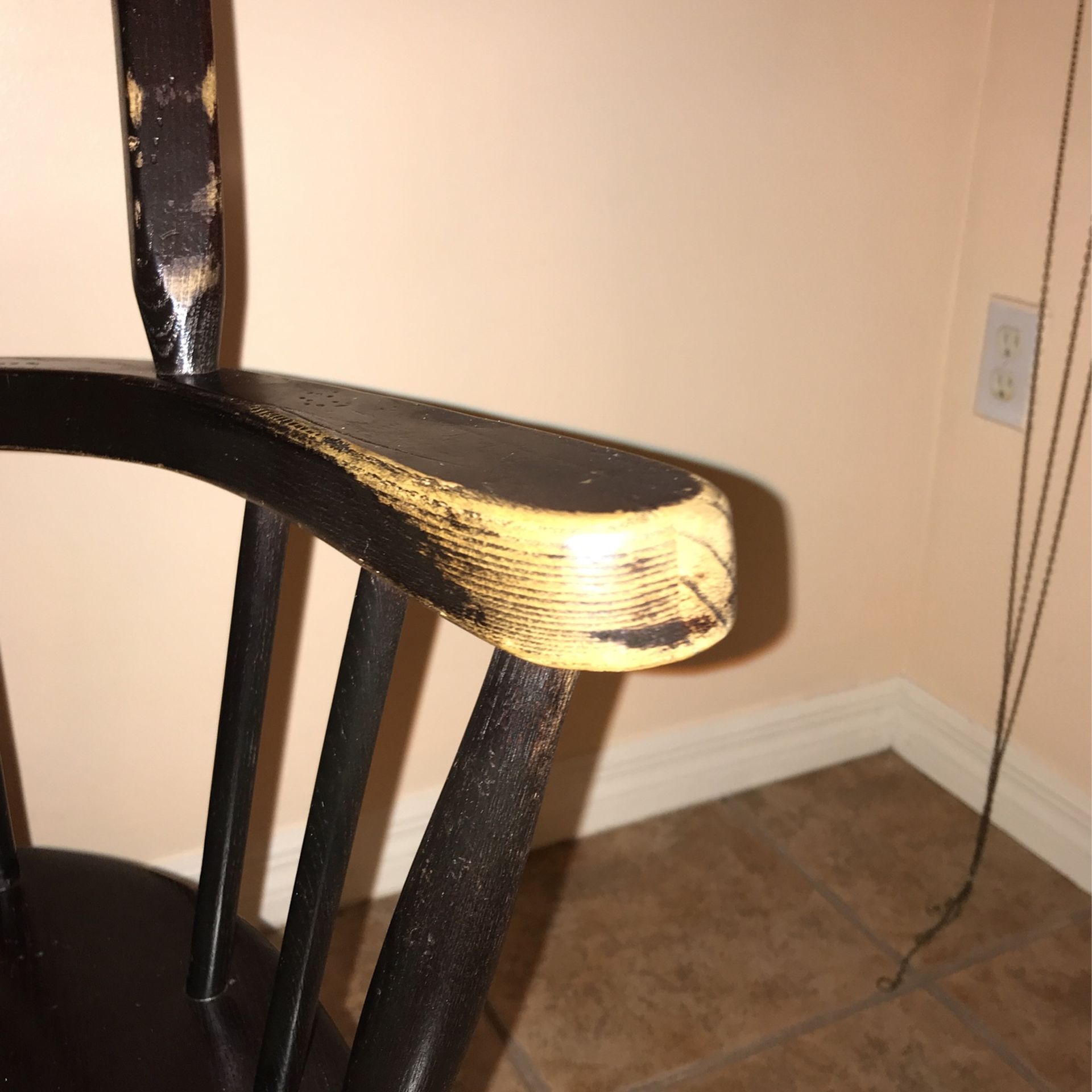 Vintage Desk Chair Solid Wood