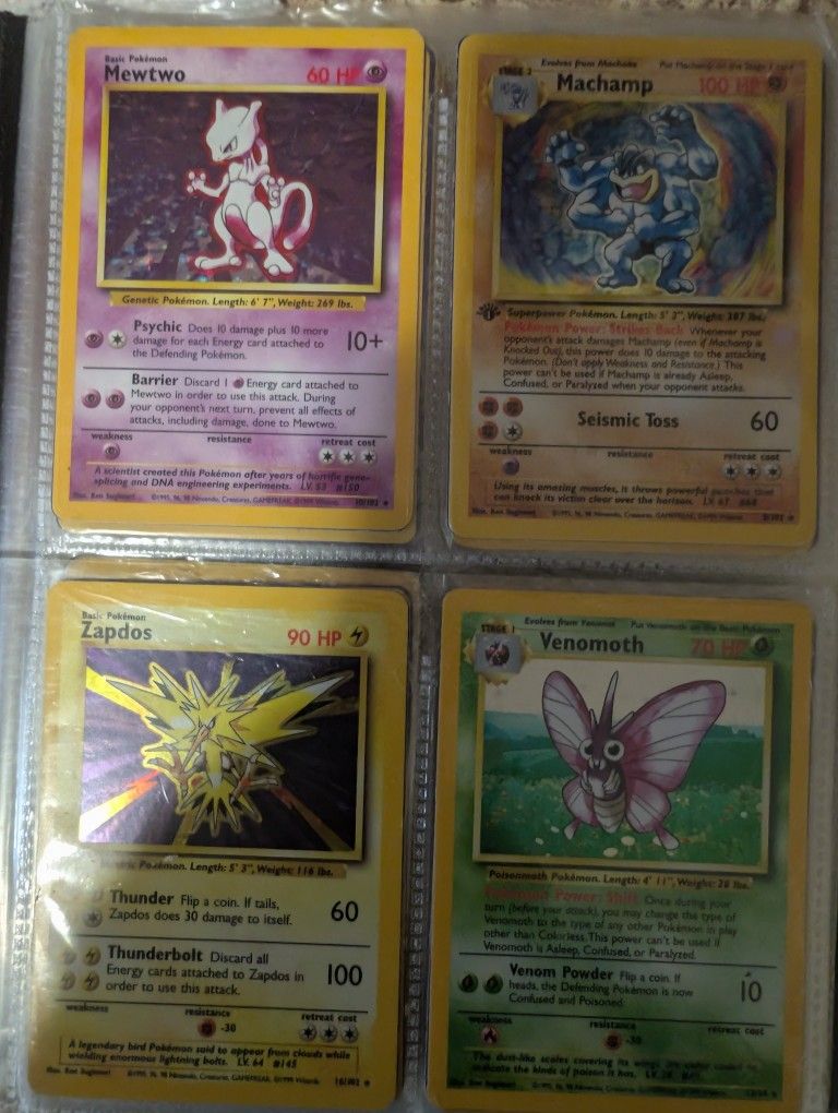 Mint Condition Pokemon Cards Rare Holographics 