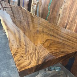 $4300 8FT Dining Table Conference Table Monkey Pod Wooden Table