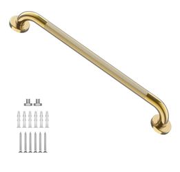 (Brand New in Box) 
24 Inch Anti Slip Shower Grab Gold, Munzong Bathroom Grab Bar, Knurled Bathroom Balance Bar,Safety Hand Rail Support Handicap Elde