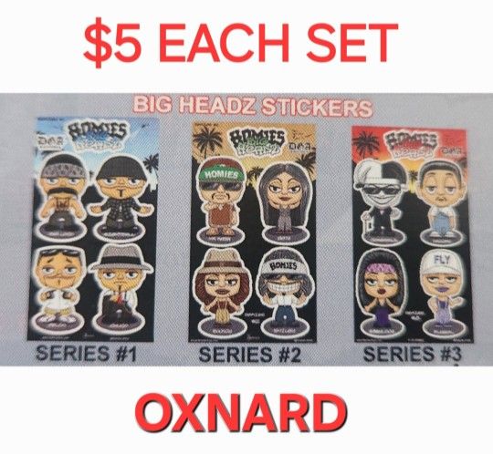 DGA COLLECTIBLES BIGHEADZ STICKERS