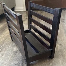 Wooden Magazine Rack