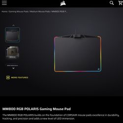 MM800 RGB POLARIS Gaming Mouse Pad