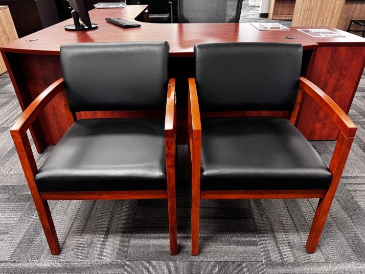 New - Redmond Wood Guest Office Chair
