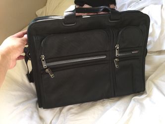 Authentic black Tumi computer briefcase laptop bag ballistic material