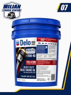 Chevron Delo 400 SDE 15W-40 Diesel Engine Oil – 5 Gallon Pail
