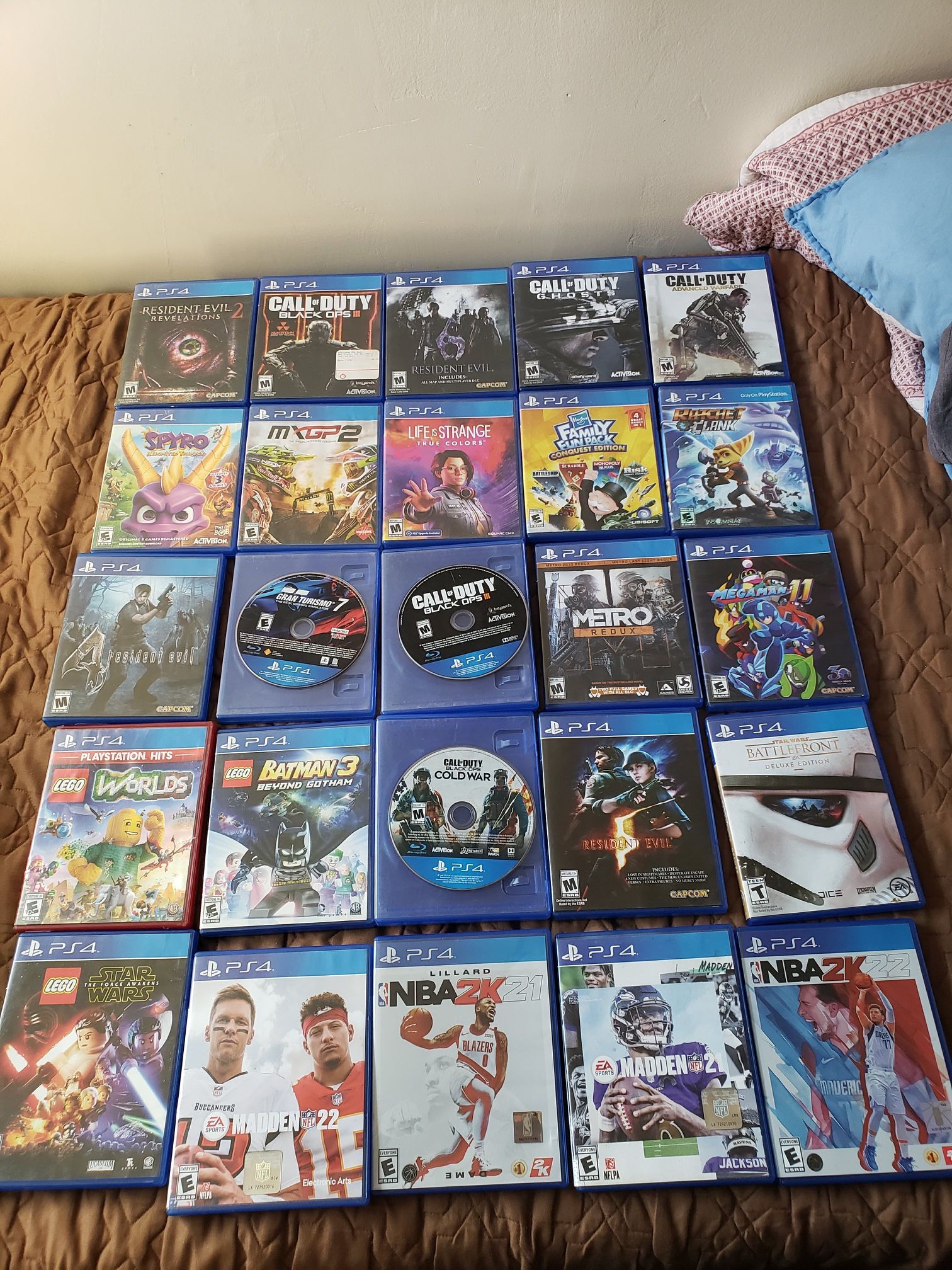 8 Games for $100!. 3 Games for $50. $20! Per Game. 2 For $40!. Playstation 4 PS4 PS5 Games juegos. All work 100% free delivery in person