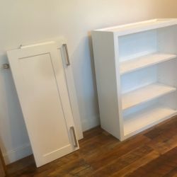36 x 12 x 30 White Kitchen - Laundry - Garage Shelf 2 Doors too