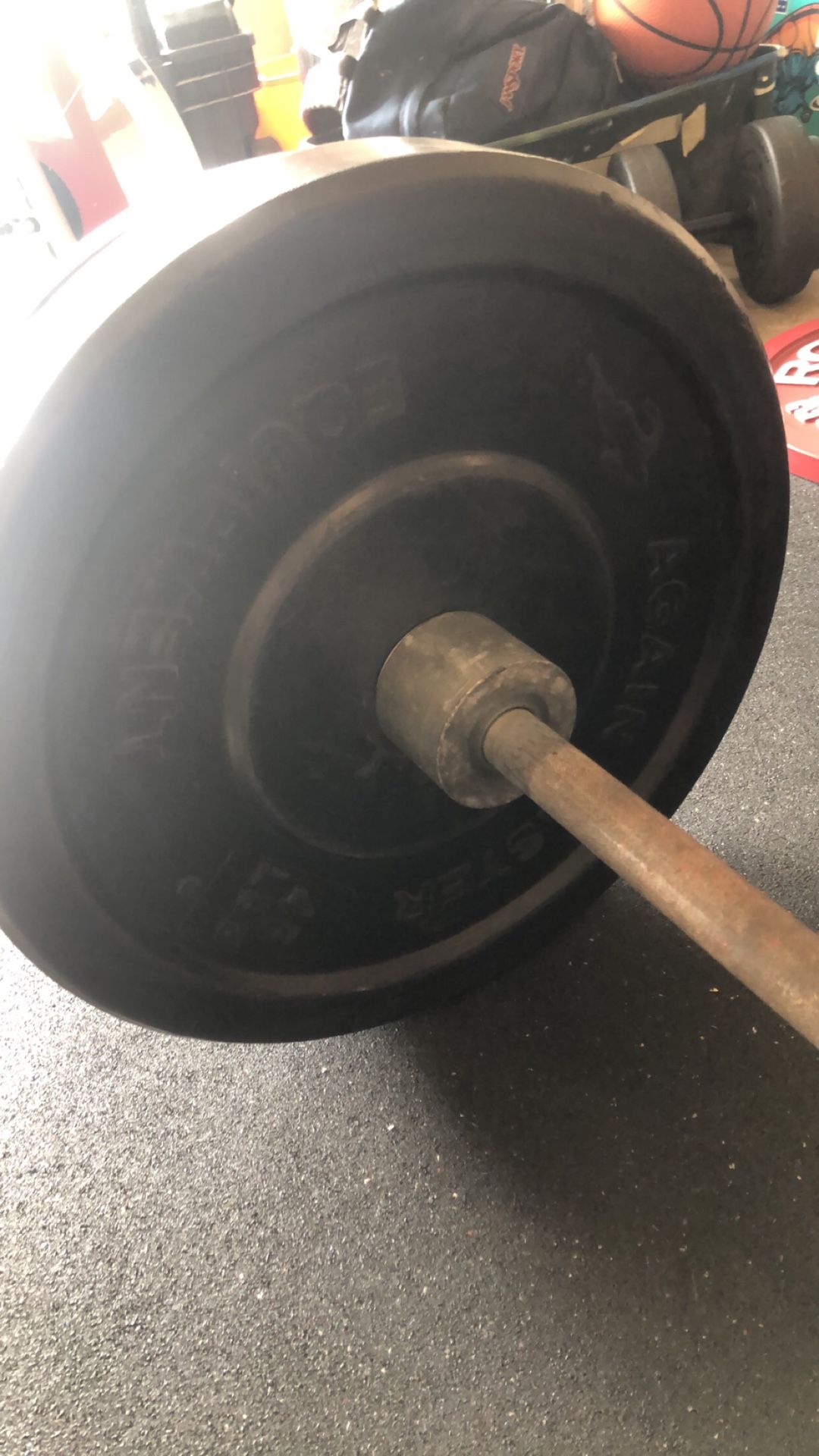 Again faster Olympic Barbell bumper plates