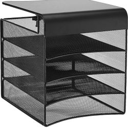 4-Tray Underdesk Hanging Organizer