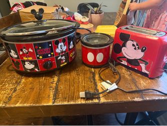 Mickey Crockpot and Toaster