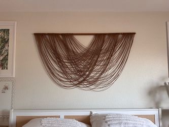 Brown large macrame wall hanging
