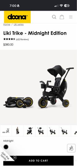 Doona Liki Trike Midnight Edition