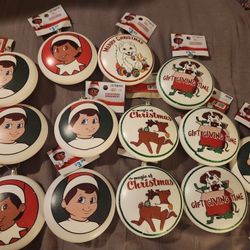 ELF ON THE SHELF ORNAMENTS 