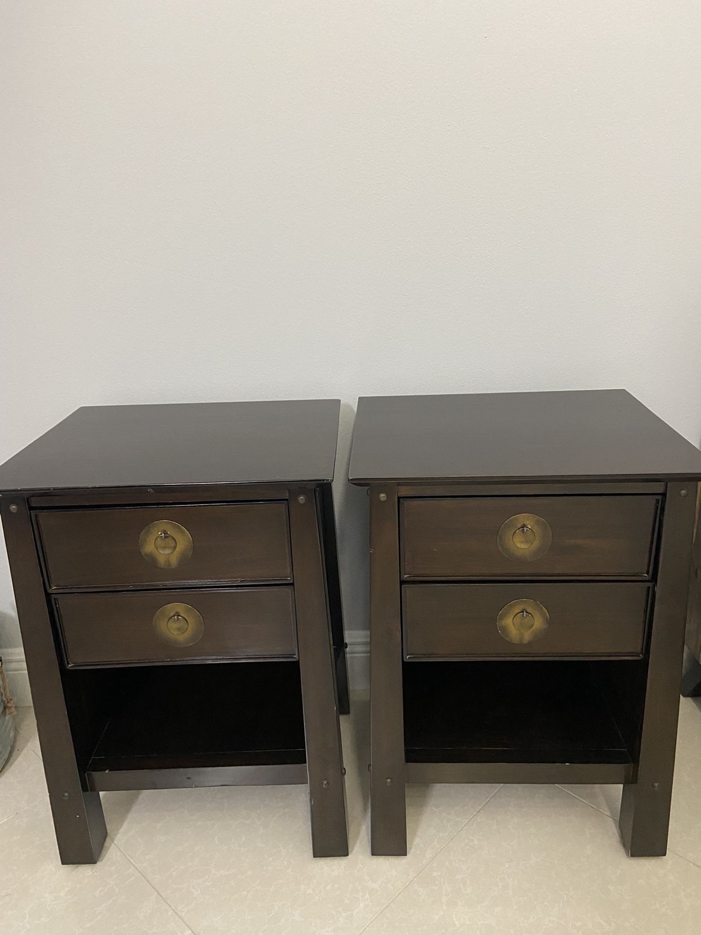 Pier One Imports Shanghai Collection Espresso Two Nightstands