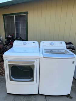 LG washer and gas dryer with 1 month warranty