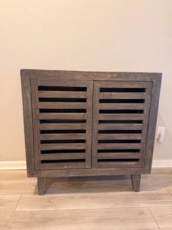 Rustic Wood Storage Cabinet – Farmhouse Style
