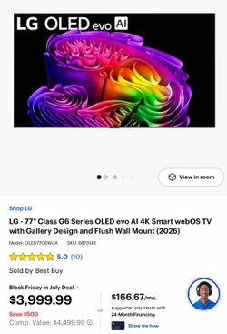 LG G6 77”