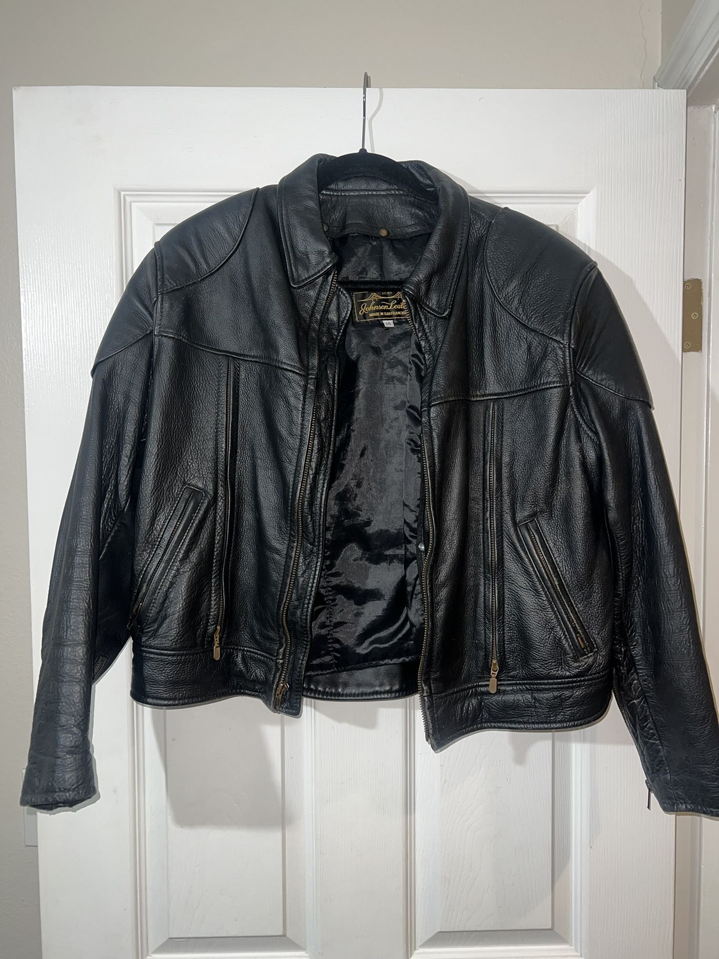 Genuine Johnson leather jacket Womens 14