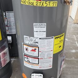New Water Heater Nat Gas Rheem 40 Gallons with Warranty 
