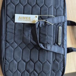 Amiee Kestenberg Black Zipper Around Makeup Bag