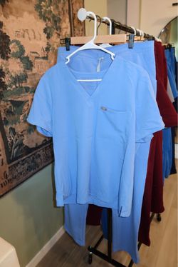 Figs Scrubs Ceil Blue Large Tall