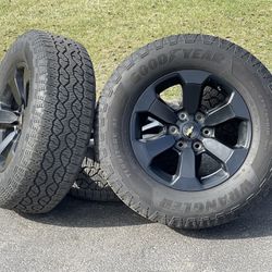 NEW 18” Chevy Silverado Wheels 1500 Rims 6x5.5 Tahoe GMC Sierra A/T Tires LTZ Yukon Suburban