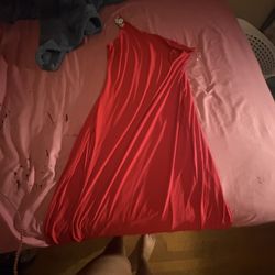 Red Off The Shoulder Dress 