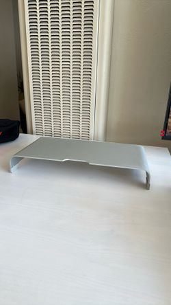 Silver Metal Computer Stand