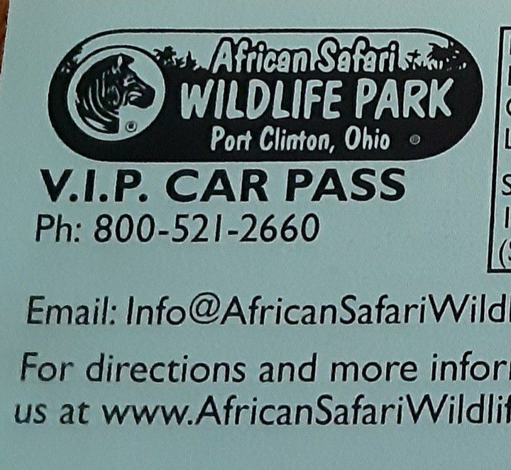 African Safari Wildlife Park VIP Car Pass