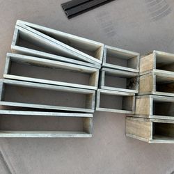 Wooden Shelves Boxes Wood