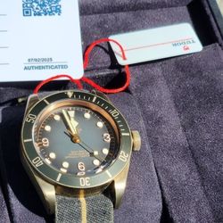 bronze tutor black bay 43mm men's Watch 