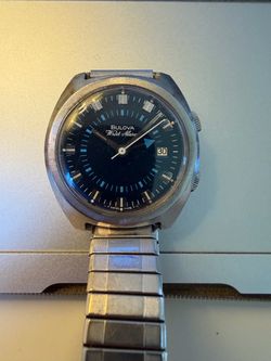 Vintage Bulova wrist alarm men’s watch