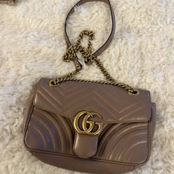 gucci beige marmont small shoulder purse
