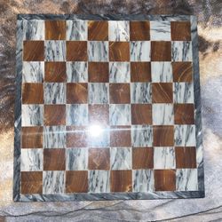 Marble Carrara Chess Board (Price Is Negotiable) 