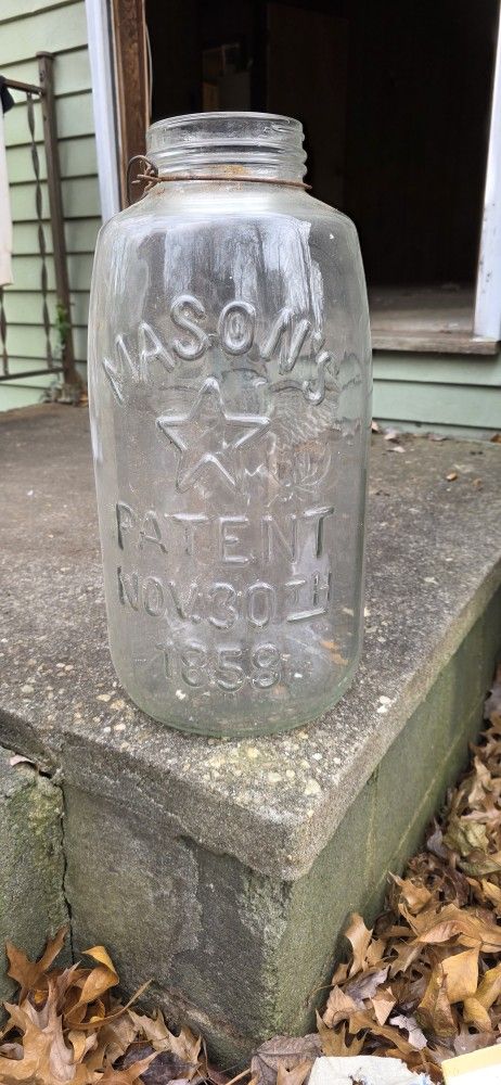 Vintage Large Mason Jar