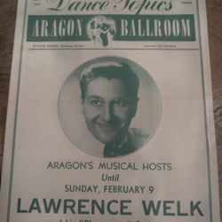 1947Aragon Ballroom Dance Topics Newsletter Lawrence Wilk And His Champagne Orchestra