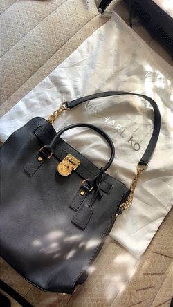 Michael Kors Hamilton Black Saffiano Leather Tote
