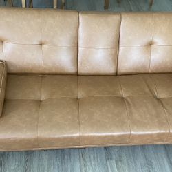 Leather Couch/ Sofa-bed 