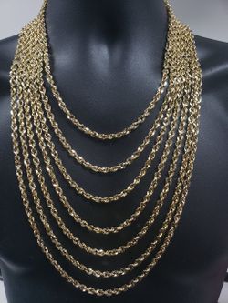5MM 10K Half Cut Rope Chain SIN-00010