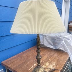 Antique Vintage Brass Table Lamp 