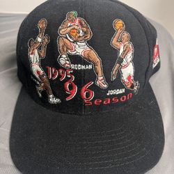 Chicago Bulls Jordan Rodman Pippen Sports Specialties Vintage Snapback Hat 