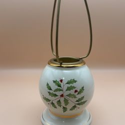 Lenox Candle Lamp (no lampshade), Christmas Holly Berry