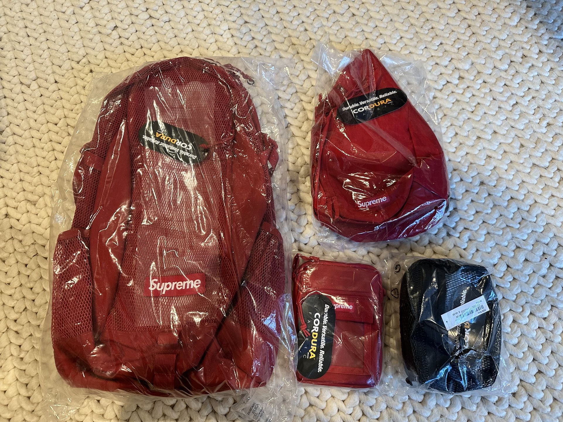 Brand New Supreme Bags (backpack, Side Bag, Utility Pouch, Sling Bag)