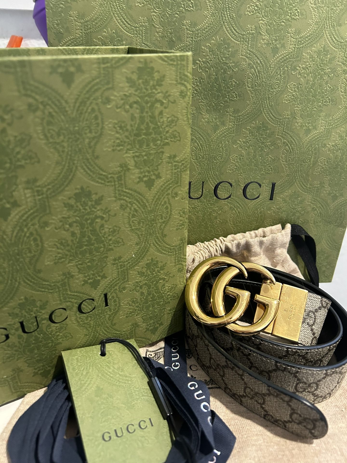 GG supreme Canvas Belt