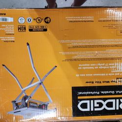 Rigid 7" Table top wet tile saw with stand 