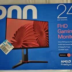 onn 24" FHD (1920 x 1080p) 180hz 1ms FreeSync Gaming Monitor with HDMI and DP Cables, Black