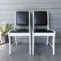 2 Vintage Dining Room Chairs